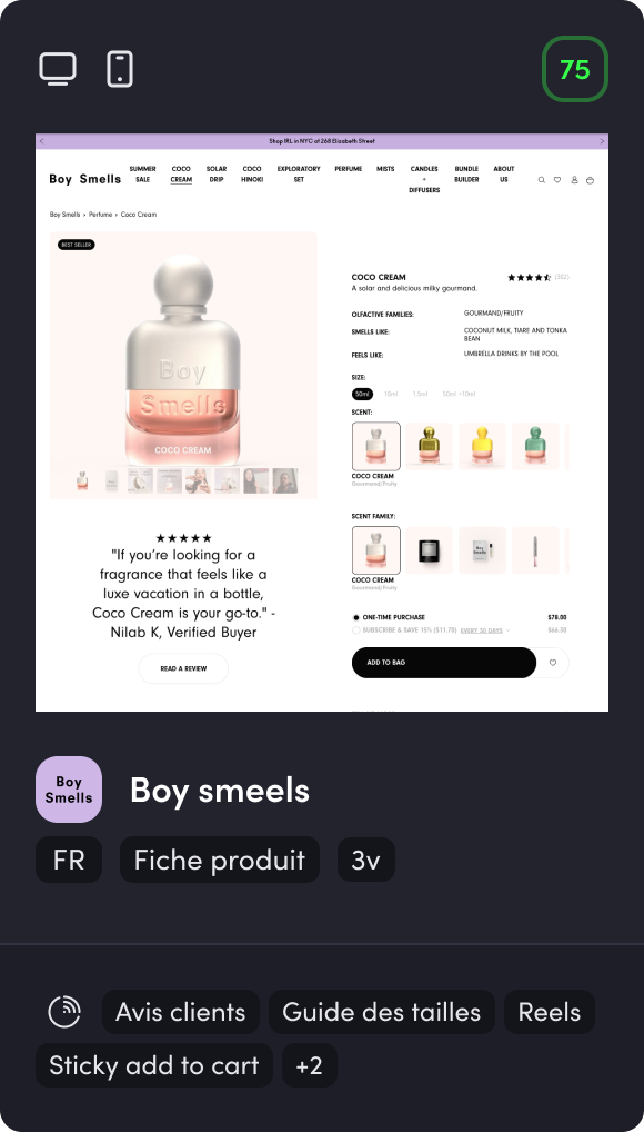Bench Boysmells