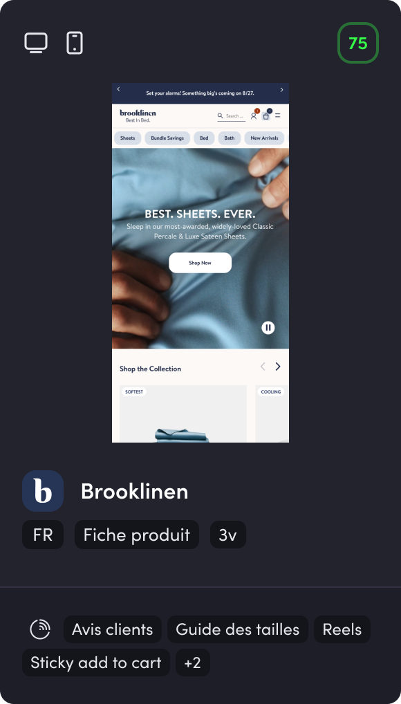 Bench Brooklinen