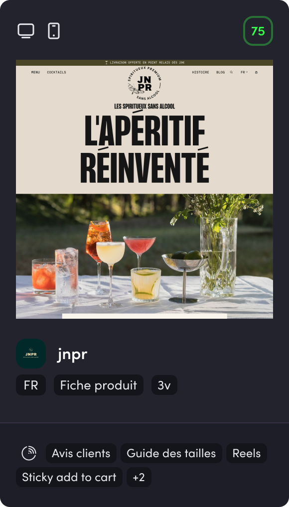 Bench JNPR